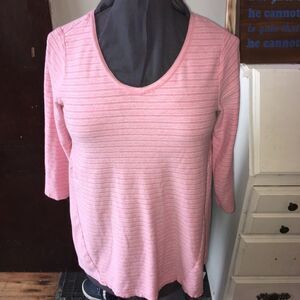 V neck Pure Jill striped knit top